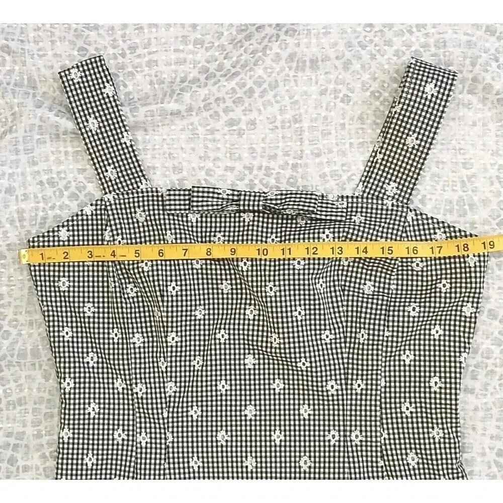 Sara‎ Campbell Black And White Dress Size 14 - Picture 4 of 8